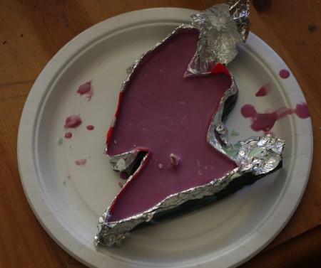 Mainland Scotland with a raspberry purple top layer