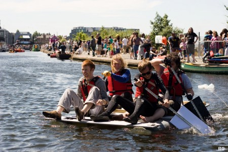 The crew on their maiden voyage